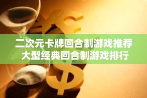 二次元卡牌回合制游戏推荐 大型经典回合制游戏排行榜