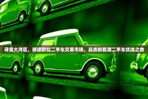 寻宝大湾区，顺德欧拉二手车交易市场，品质新能源二手车优选之地