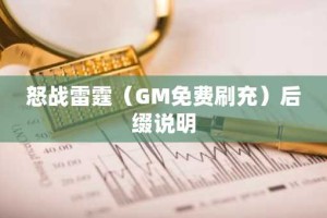 怒战雷霆（GM免费刷充）后缀说明