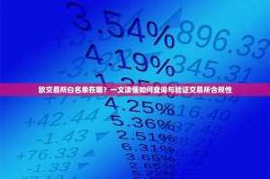 欧交易所白名单在哪？一文读懂如何查询与验证交易所合规性