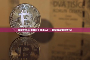 欧意交易所（OKX）新手入门，如何购买加密货币？