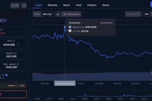 XRP价格暴跌至2美元以下，市值蒸发60亿美元。