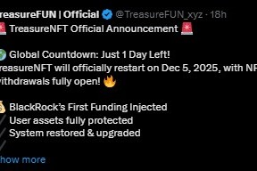 Treasure NFT提现更新：12月5日会是最终的等待日期吗？