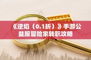 《逆焰（0.1折）》手游公益服冒险家转职攻略