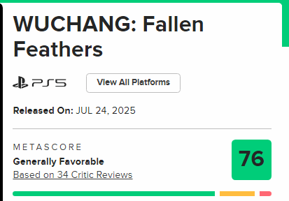 《明末：渊虚之羽》评分解禁！M站开分76